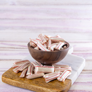 Peppermint Straws Filled with Chocolate