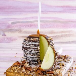 wockenfuss candies caramel apples in winter